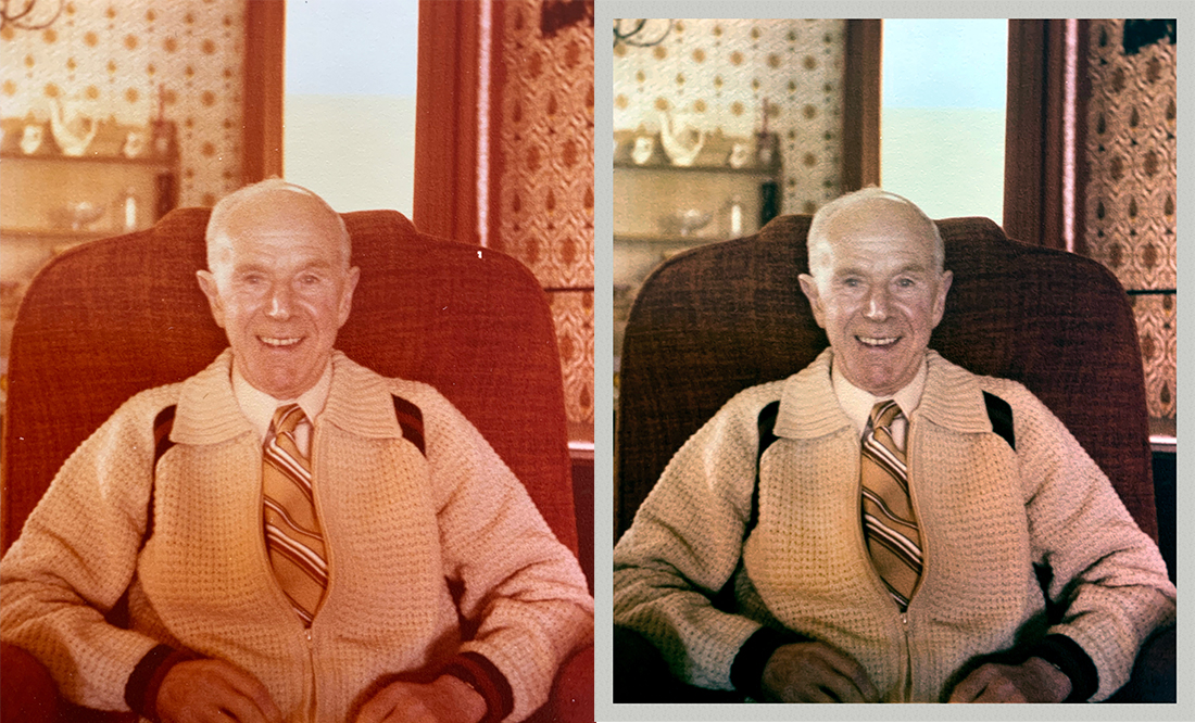Photo restoration example 2 by Ramos Media