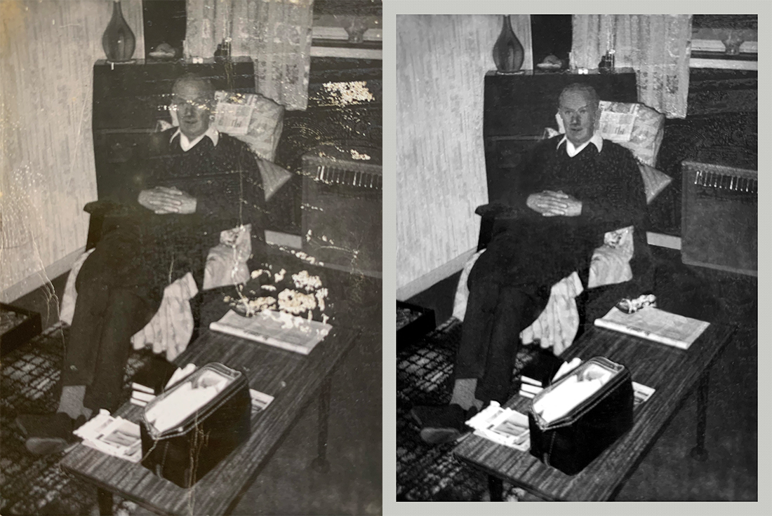 Photo restoration example 5 by Ramos Media