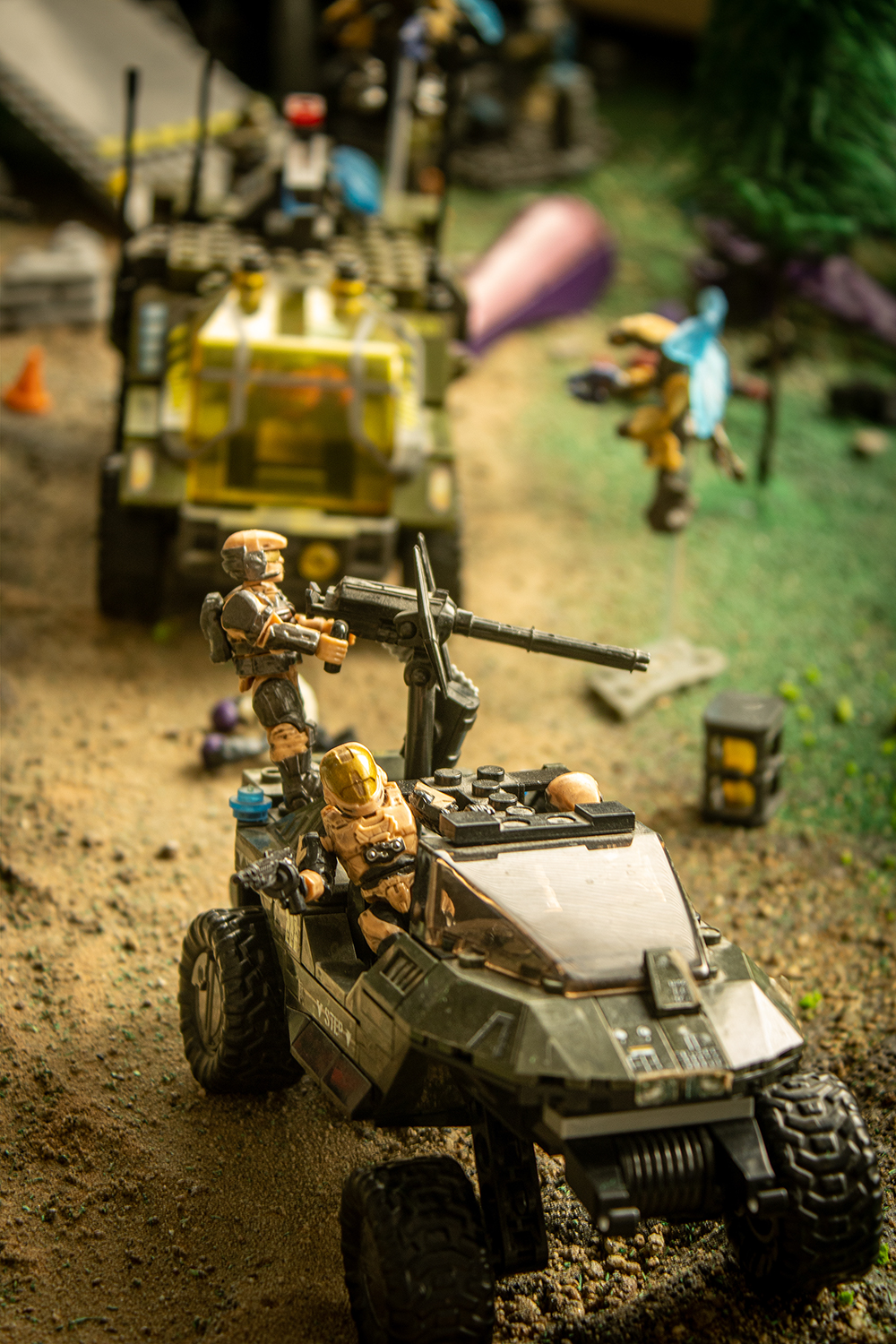 Macro photo of toys