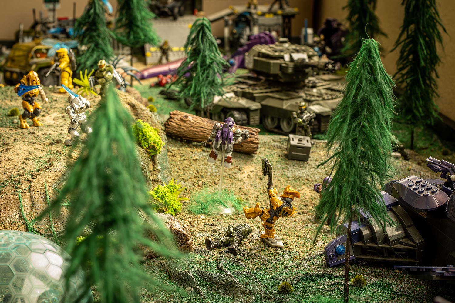 Macro photo of toys