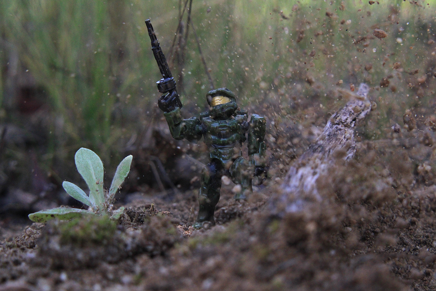 Macro photo of toys