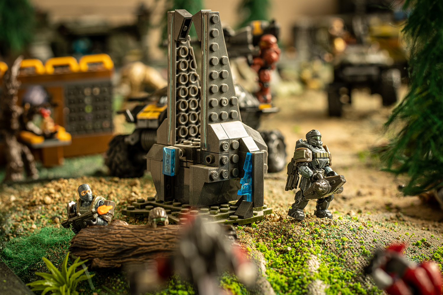 Macro photo of toys