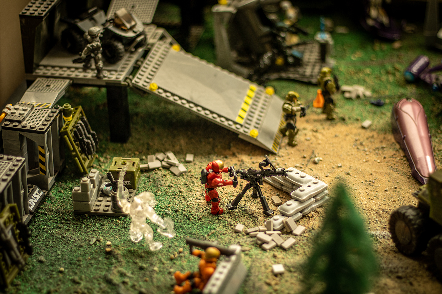 Macro photo of toys