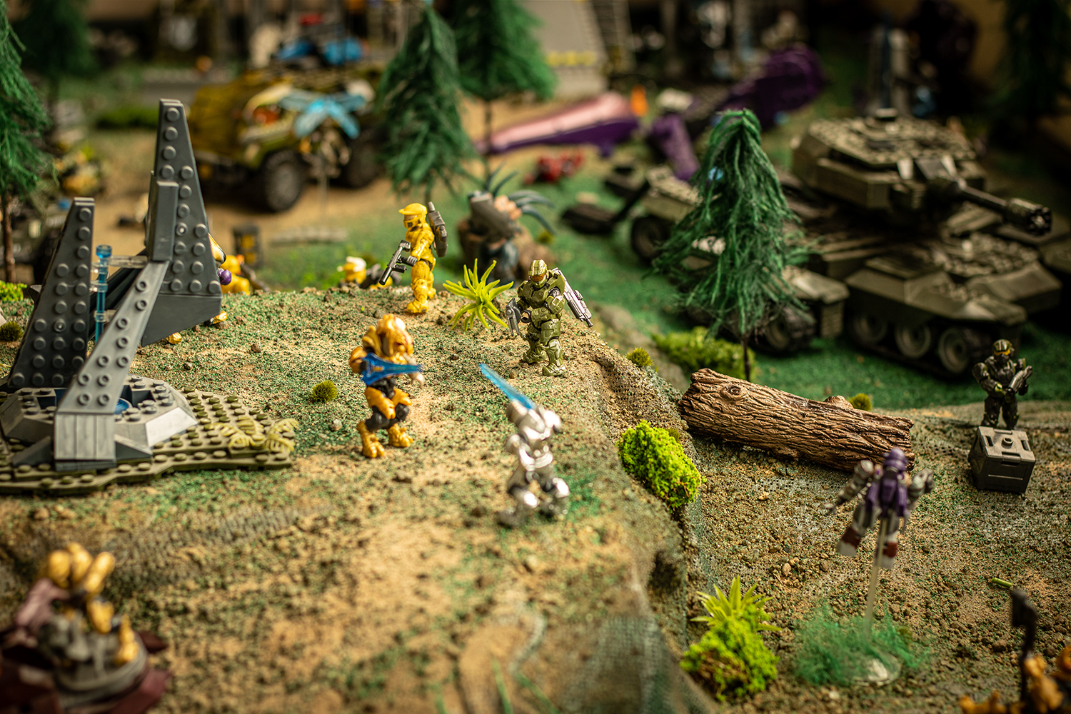 Macro photo of toys