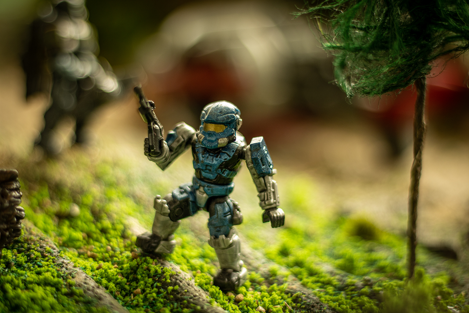 Macro photo of toys