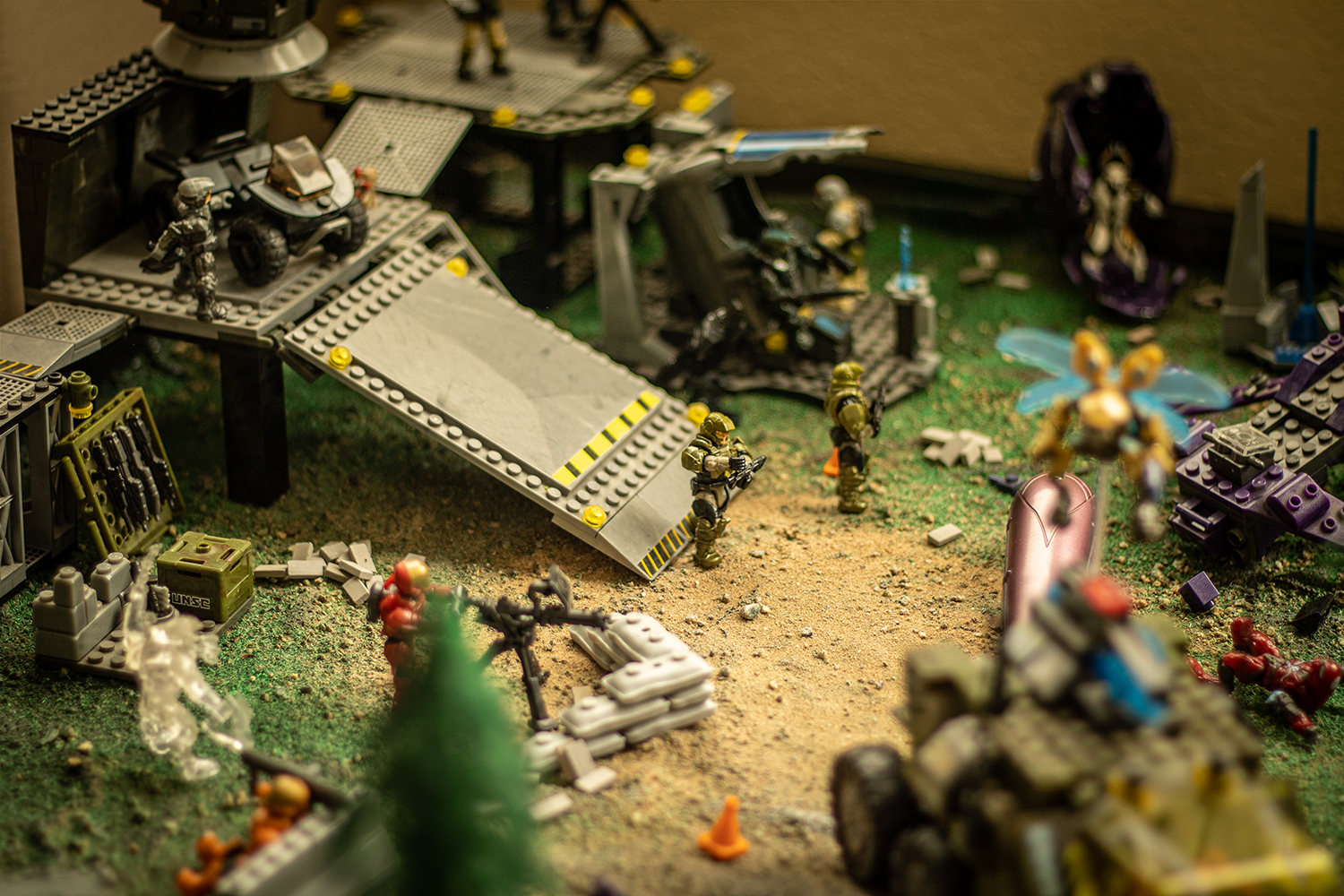 Macro photo of toys